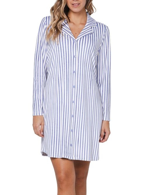 Pastunette Femme bleu chemise de nuit
