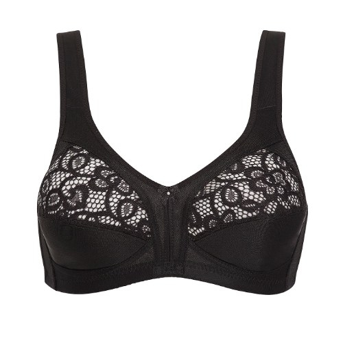 Naturana Heritage noir soutien-gorge sans armatures en dentelle