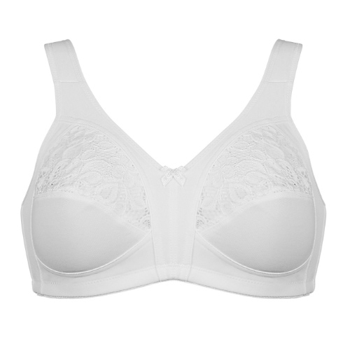 Naturana Heritage blanc soutien-gorge sans armatures en dentelle