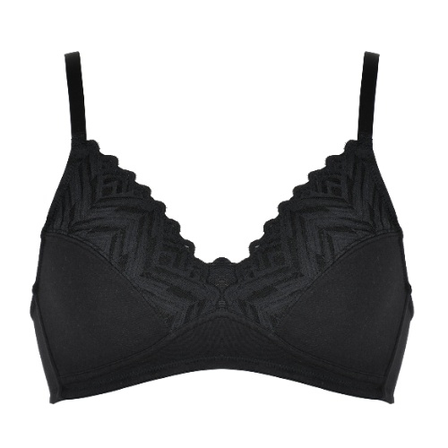 Naturana Value noir soutien-gorge sans armatures en dentelle