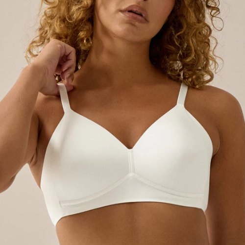 Naturana Side smoother blanc soutien-gorge sans armatures en dentelle
