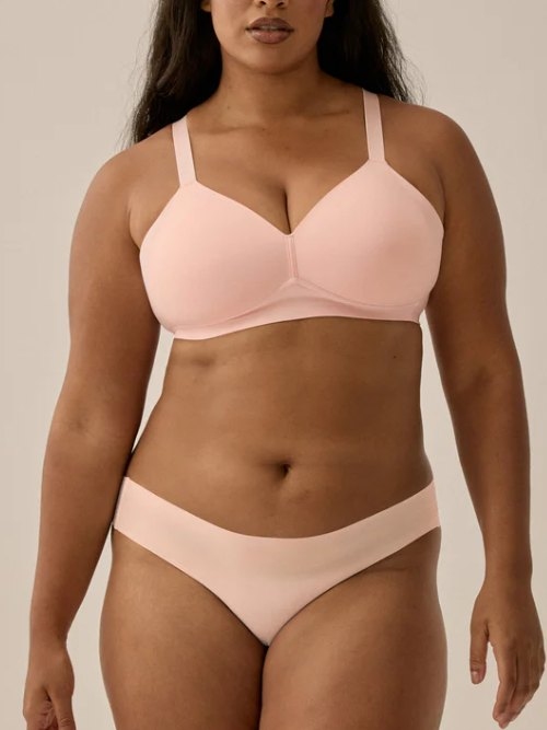 Naturana Side smoother blush soutien-gorge sans armatures en dentelle