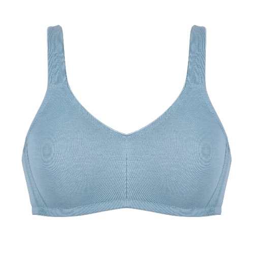 Naturana Heritage bleu soutien-gorge sans armatures en dentelle