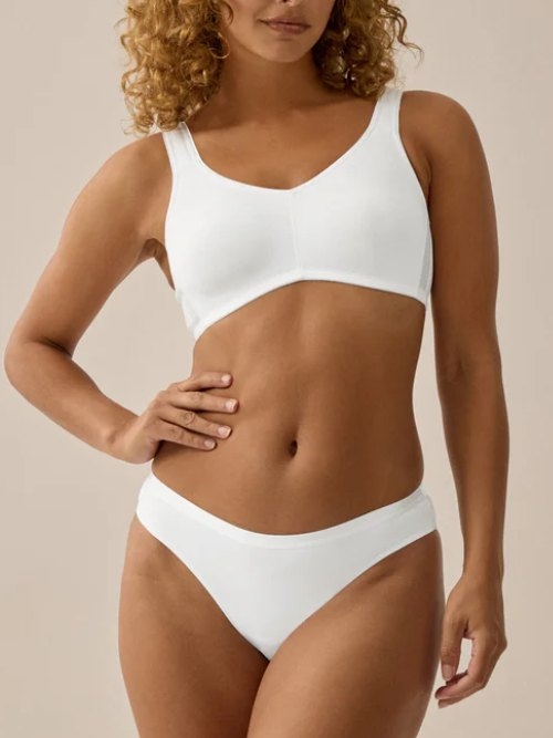 Naturana Heritage blanc soutien-gorge sans armatures en dentelle
