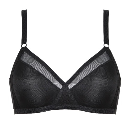 Naturana Heritage noir soutien-gorge sans armatures en dentelle