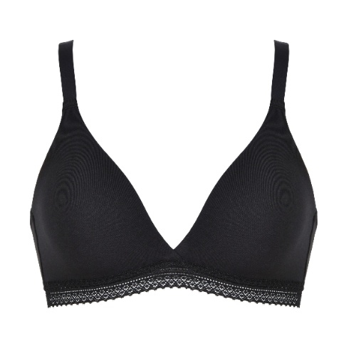 Naturana Value noir soutien-gorge sans armatures en dentelle