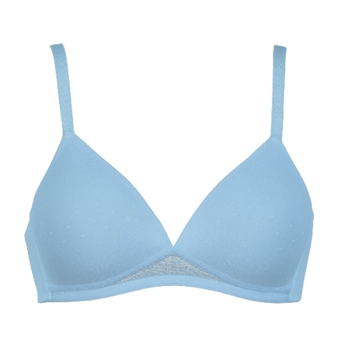 Naturana Value bleu soutien-gorge sans armatures en dentelle