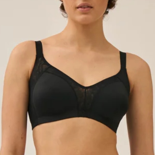 Naturana Minimizer noir soutien-gorge sans armatures en dentelle