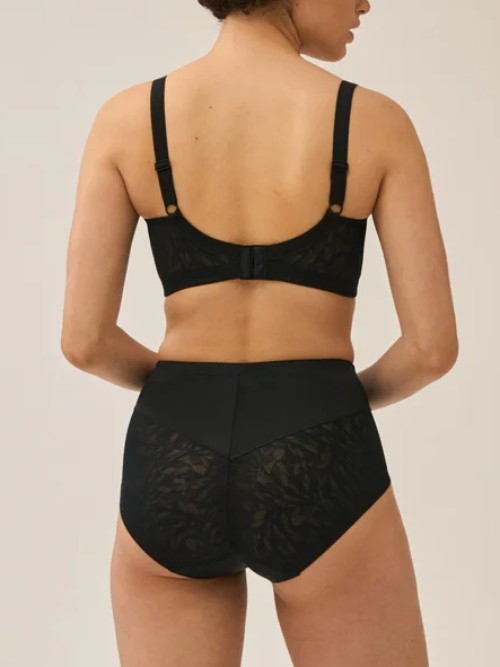 Naturana Minimizer noir soutien-gorge sans armatures en dentelle