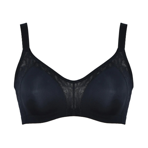 Naturana Minimizer noir soutien-gorge sans armatures en dentelle