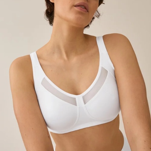 Naturana Heritage blanc soutien-gorge sans armatures en dentelle