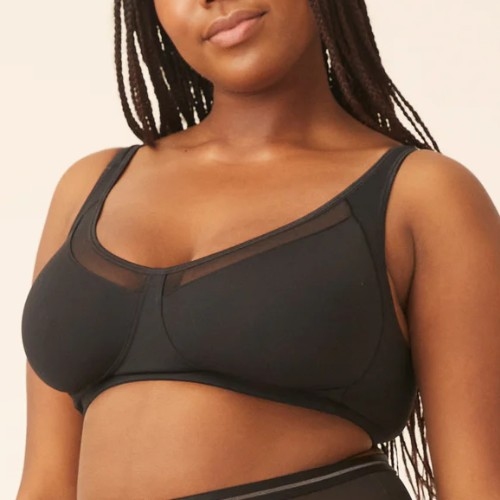 Naturana Heritage noir soutien-gorge sans armatures en dentelle