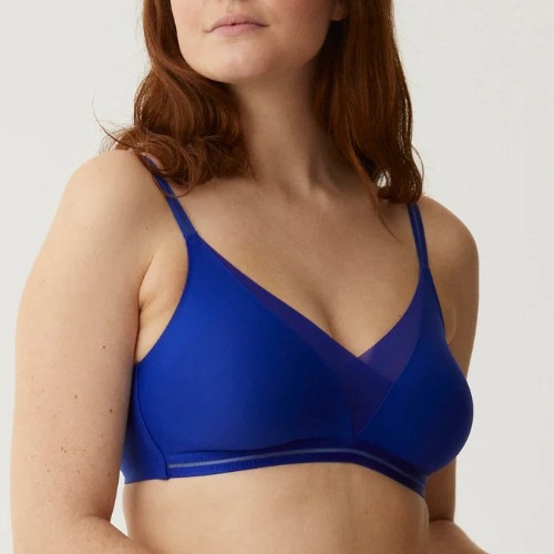 Naturana Everyday bleu soutien-gorge sans armatures en dentelle