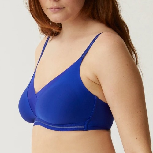 Naturana Everyday bleu soutien-gorge sans armatures en dentelle