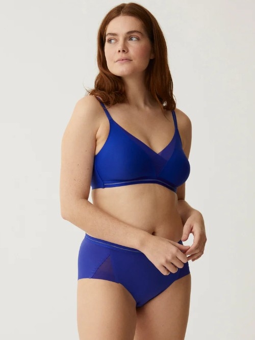 Naturana Everyday bleu soutien-gorge sans armatures en dentelle