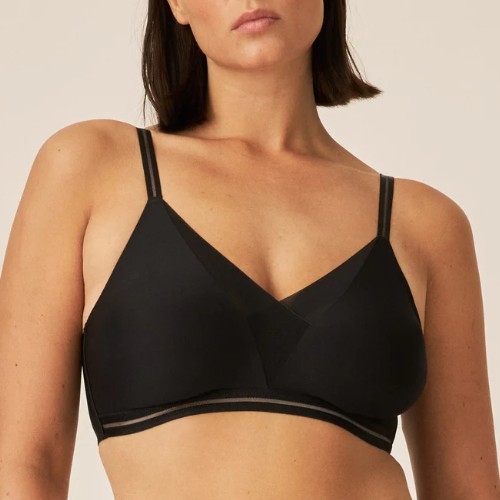 Naturana Everyday noir soutien-gorge sans armatures en dentelle