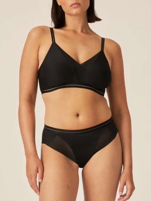 Naturana Everyday noir soutien-gorge sans armatures en dentelle