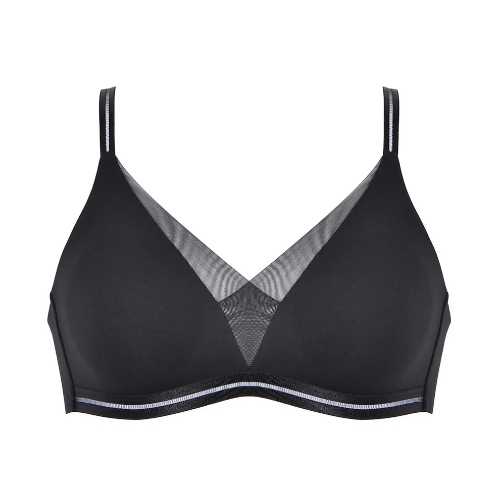 Naturana Everyday noir soutien-gorge sans armatures en dentelle