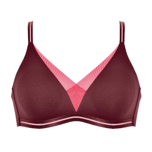 Naturana Everyday rouge soutien-gorge sans armatures en dentelle