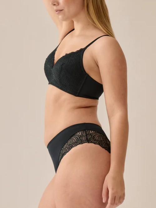 Naturana Everyday noir soutien-gorge sans armatures en dentelle