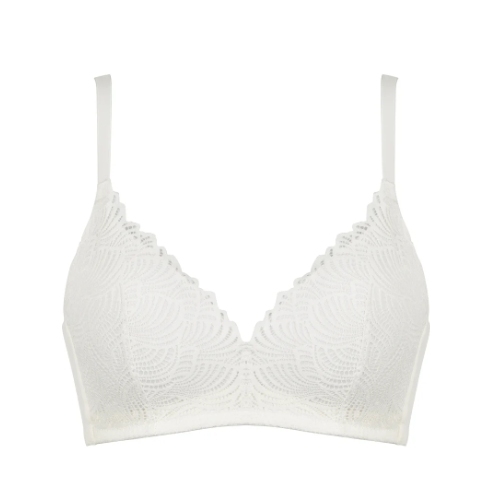 Naturana Everyday blanc cassé soutien-gorge sans armatures en dentelle