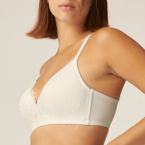 Naturana Everyday blanc cassé soutien-gorge sans armatures en dentelle