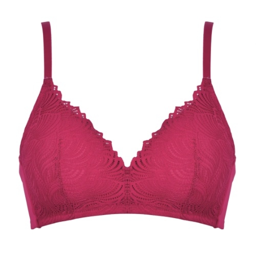 Naturana Everyday rouge soutien-gorge sans armatures en dentelle