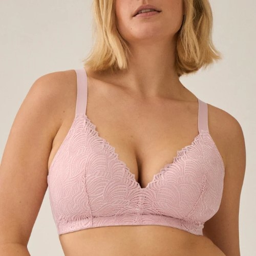 Naturana Everyday rose soutien-gorge sans armatures en dentelle