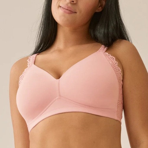 Naturana Side smoother rose soutien-gorge sans armatures en dentelle