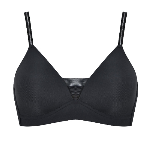 Naturana Everyday noir soutien-gorge sans armatures en dentelle