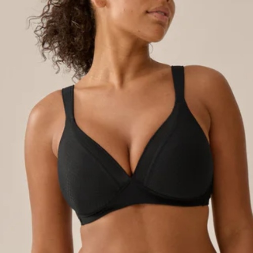 Naturana Everyday noir soutien-gorge sans armatures en dentelle