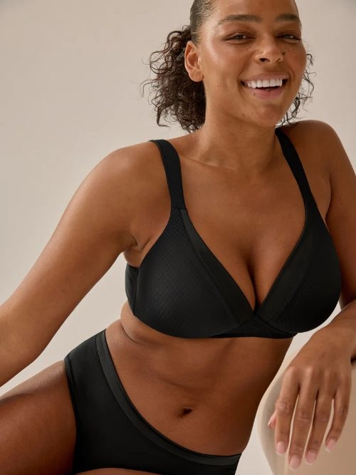 Naturana Everyday noir soutien-gorge sans armatures en dentelle