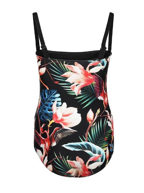 Mila Flamingo noir/multicolore maillot de bain