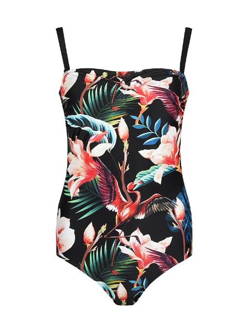 Mila Flamingo noir/multicolore maillot de bain