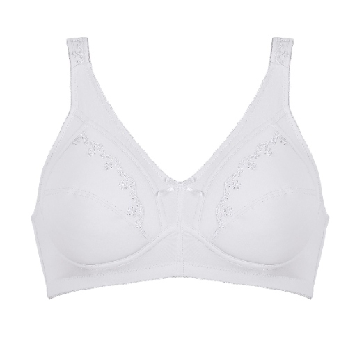 Naturana Heritage blanc soutien-gorge sans armatures en dentelle