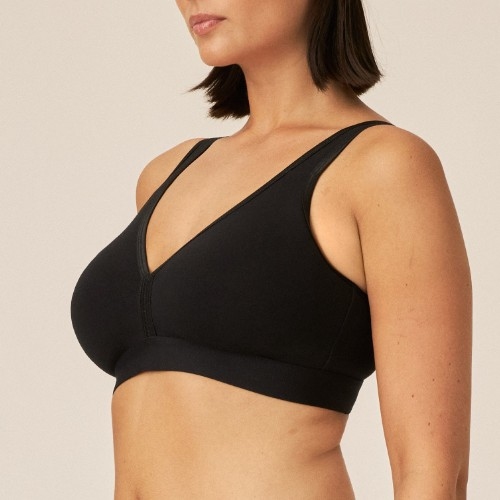 Naturana Heritage noir soutien-gorge sans armatures en dentelle