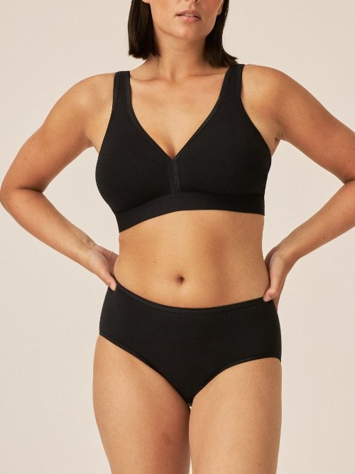 Naturana Heritage noir soutien-gorge sans armatures en dentelle