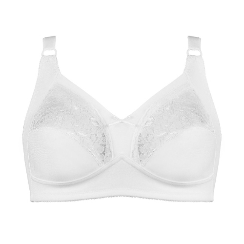 Naturana Heritage blanc soutien-gorge sans armatures en dentelle