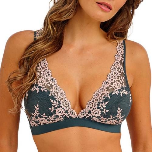 Wacoal Lingerie Embrace Lace gris/rose soutien-gorge sans armatures en dentelle