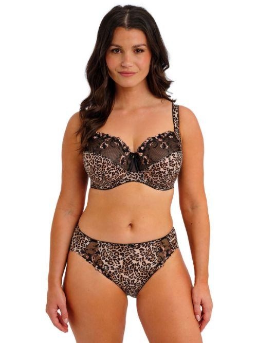 Fantasy Lingerie Talia animal print slip