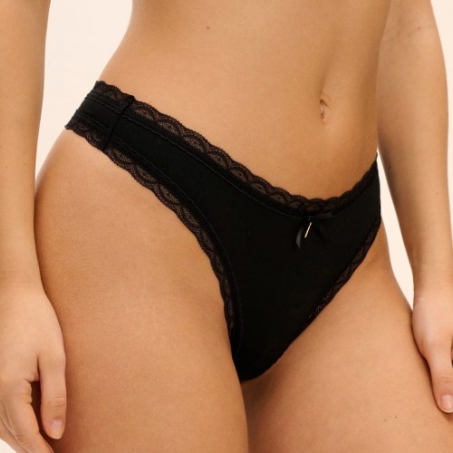 Freya Flirt noir culotte string