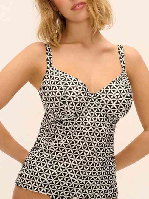 Freya Swim Koh Tao noir/blanc haut de bikini préformé