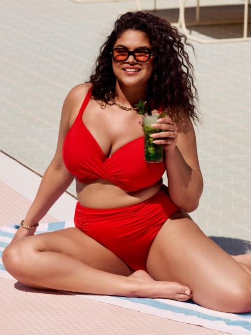 Elomi Swim Plain Sailing rouge soutien-gorge bikini corbeille