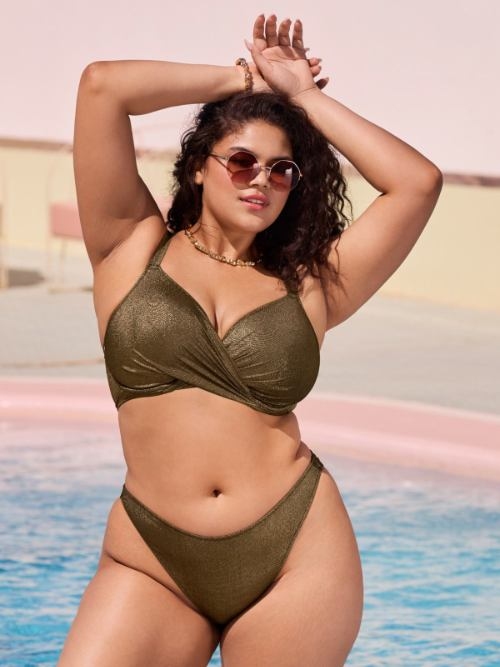 Elomi Swim Sunset Shimmer or soutien-gorge bikini corbeille