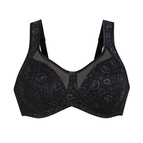 Anita Clara noir/gris soutien-gorge sans armatures en dentelle