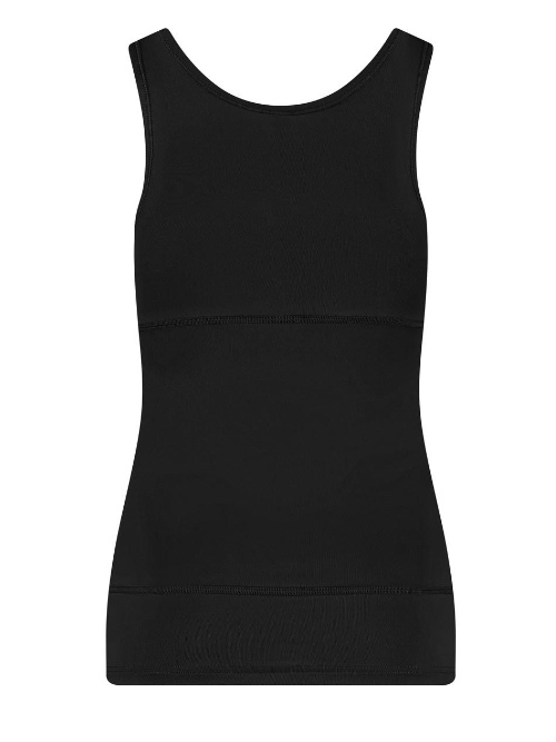 RJ Bodywear Pure Color Shape noir chemise pour femmes