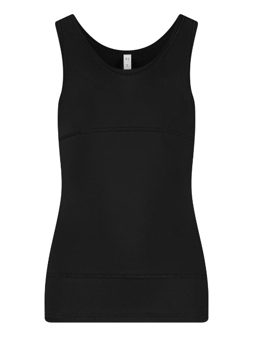 RJ Bodywear Pure Color Shape noir chemise pour femmes