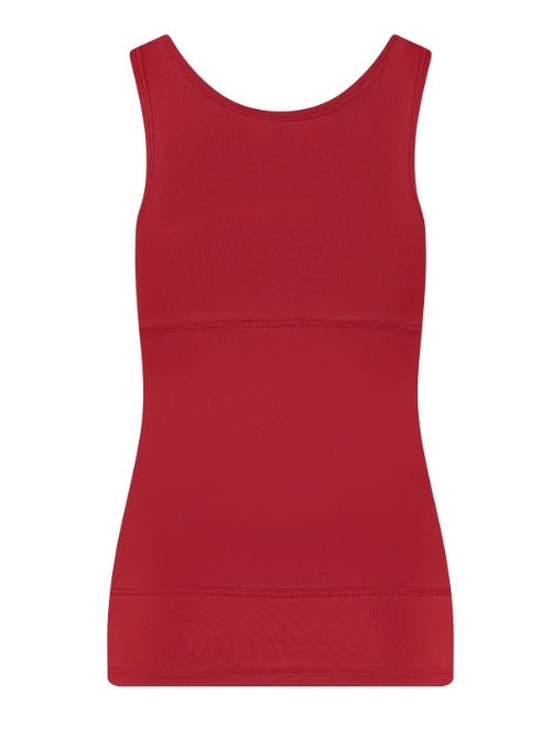 RJ Bodywear Pure Color Shape rouge chemise pour femmes