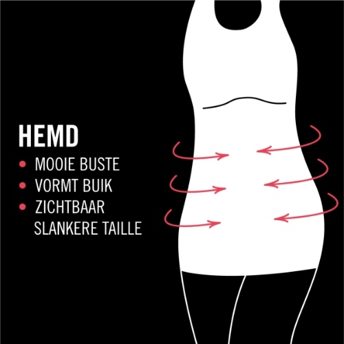 RJ Bodywear Pure Color Shape beige chemise pour femmes