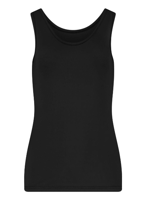 RJ Bodywear Pure Color Extra comfort noir chemise pour femmes
